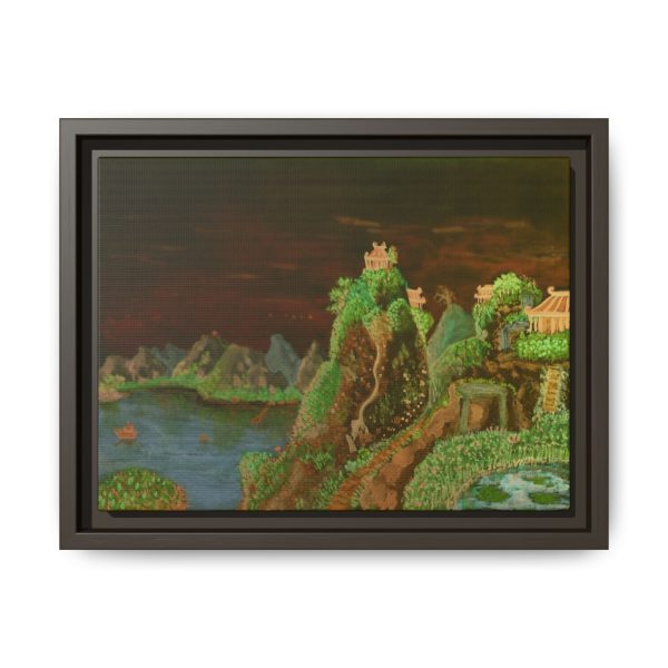 The Night that Forgot Itself | Framed Canvas Print | 12"x9" & 16"x12" - Image 2