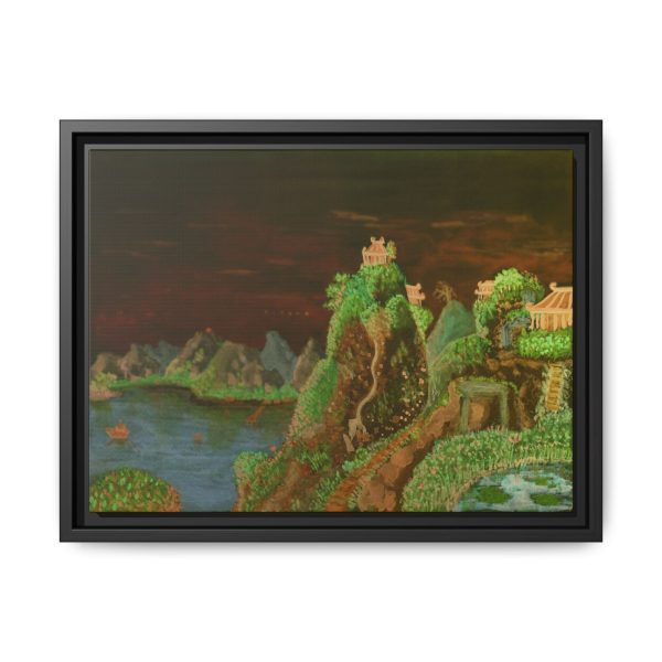 The Night that Forgot Itself | Framed Canvas Print | 12"x9" & 16"x12" - Image 3
