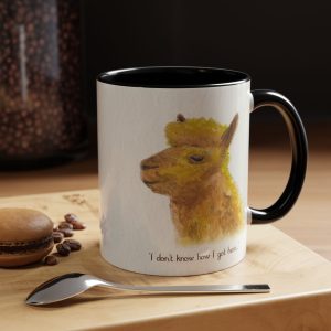 Quantum Llama | 11oz or 15oz Mug | Animal Watercolor & Quote